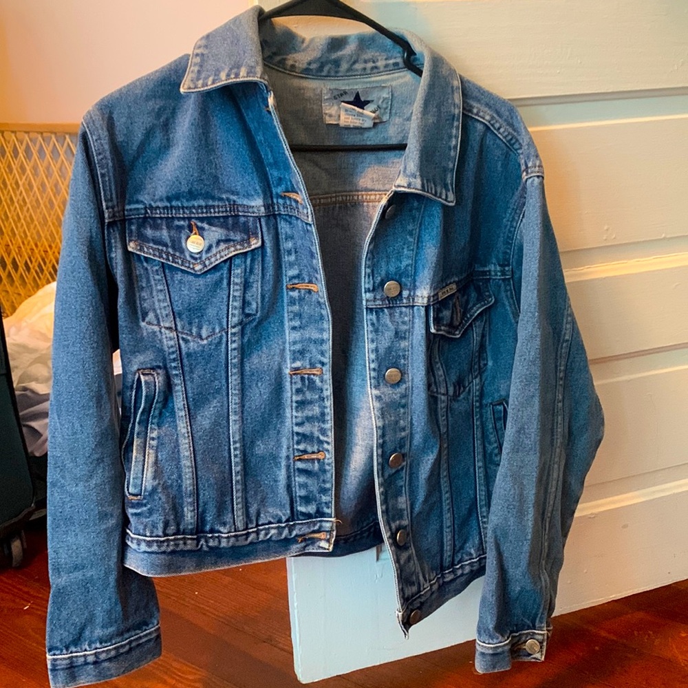 Star Blue Medium Wash Denim Jacket